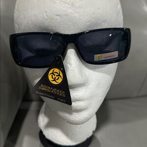 New Biohazard Mens Sunglasses 100% UV Lens Protection color multi.